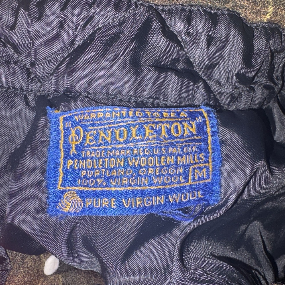 Pendleton Wool Trail Plaid Button Down Shirt Mens… - image 3